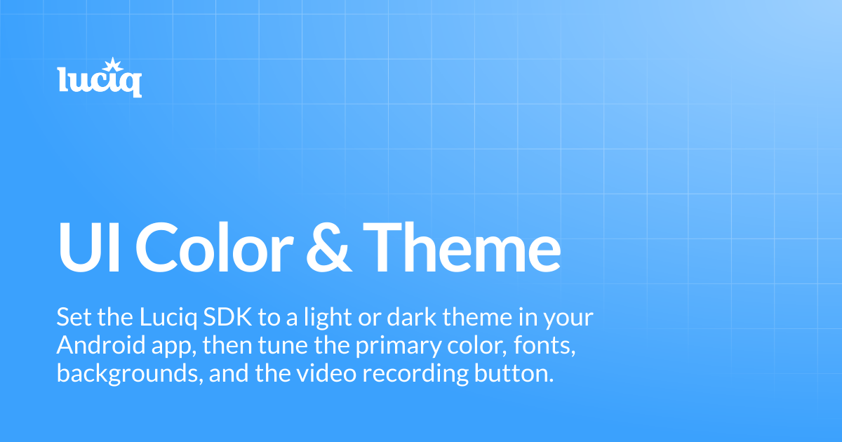 UI Color & Theme | Android | Luciq Docs