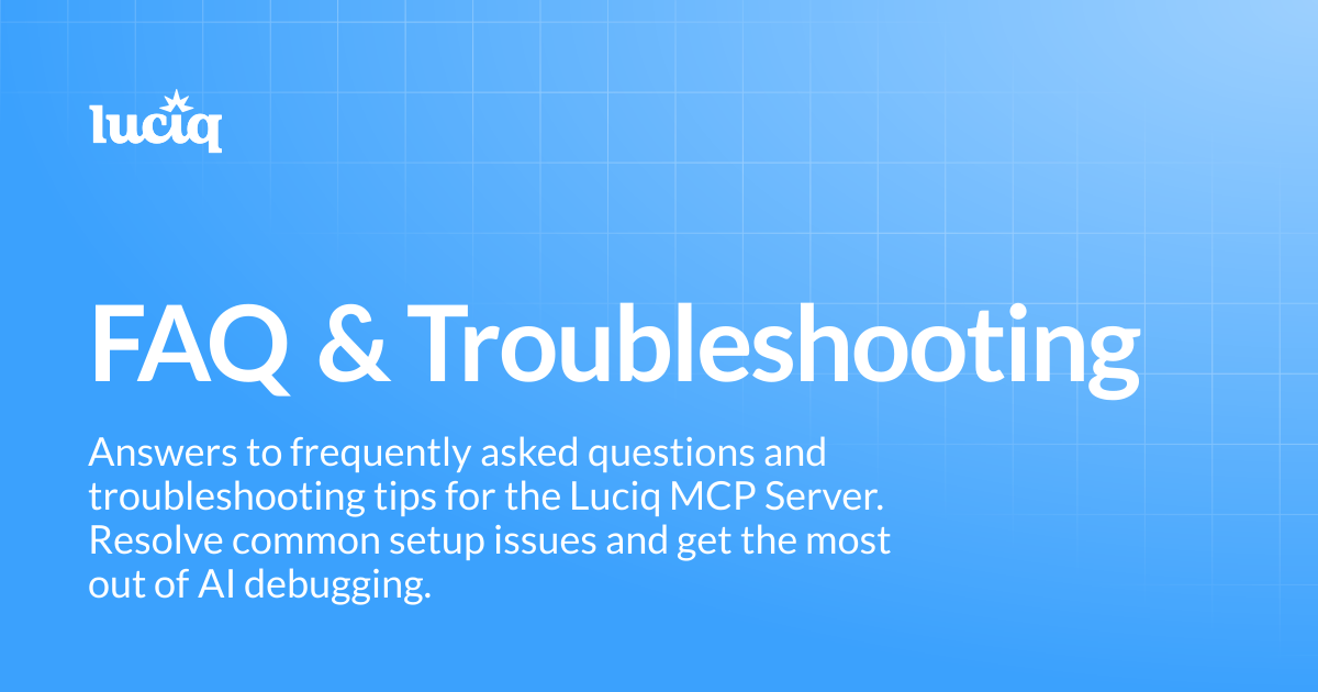 FAQ & Troubleshooting | Luciq Docs