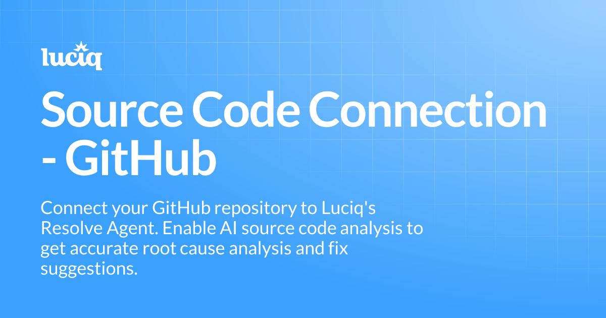 Source Code Connection - GitHub | Luciq Docs